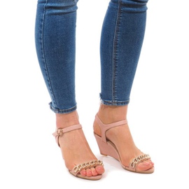 Sandalias Cuña 188-31 Rosa