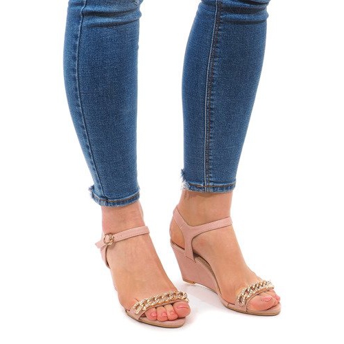 Sandalias Cuña 188-31 Rosa rosado