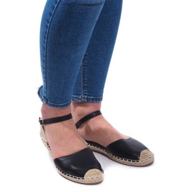 Sandalias Alpargatas Bailarinas 6351 Negro