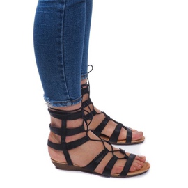 Sandalias Romanas Gladiador 8515 Negro