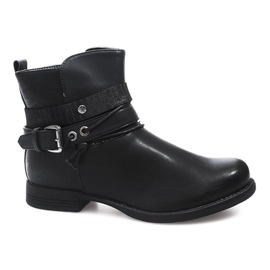 Decorado con botas 037-PA Negro