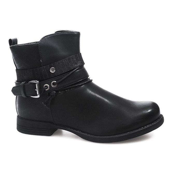 Decorado con botas 037-PA Negro