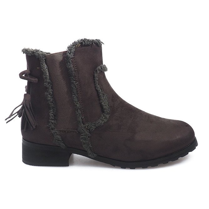 Botas de abrigo Jodhpur Fur W156 Atrovirens marrón