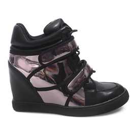Zapatillas de cuña R5060-4 Negro