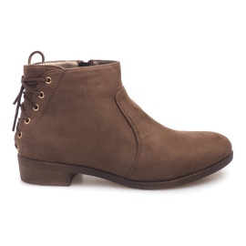 Botas clásicas con cordones caqui Y606 verde