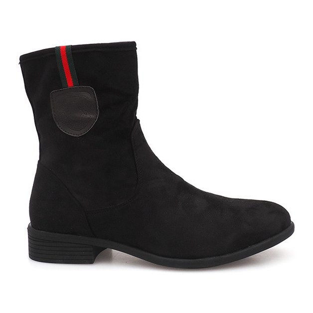 Botines de ante Jodhpur PT9853 Negro