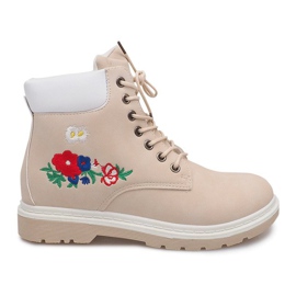 Botas de madera con aislamiento SJ669-5 Beige