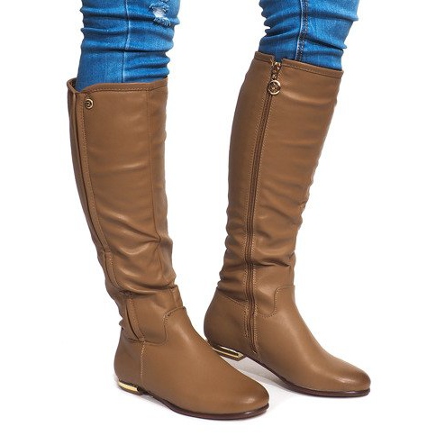 Botas altas y cálidas TL12865-18 Caqui multicolor verde Botas altas y cálidas TL12865-18 Caqui multicolor verde