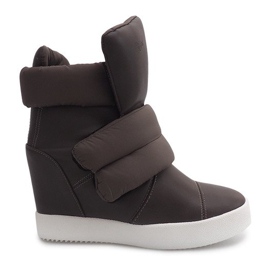 Zapatillas Warm Wedge 01-3 Caqui verde