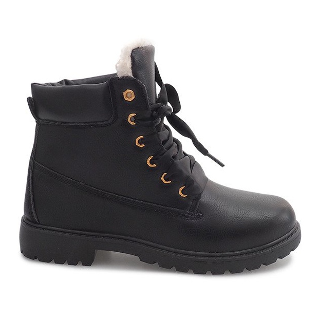 Botas de madera con aislamiento TL037-3 Negro Botas de madera con aislamiento TL037-3 Negro