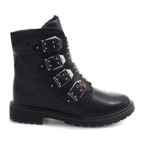 Botas extravagantes cálidas TL0132-1 Negro