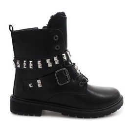 Botas extravagantes cálidas TL0133-1 Negro