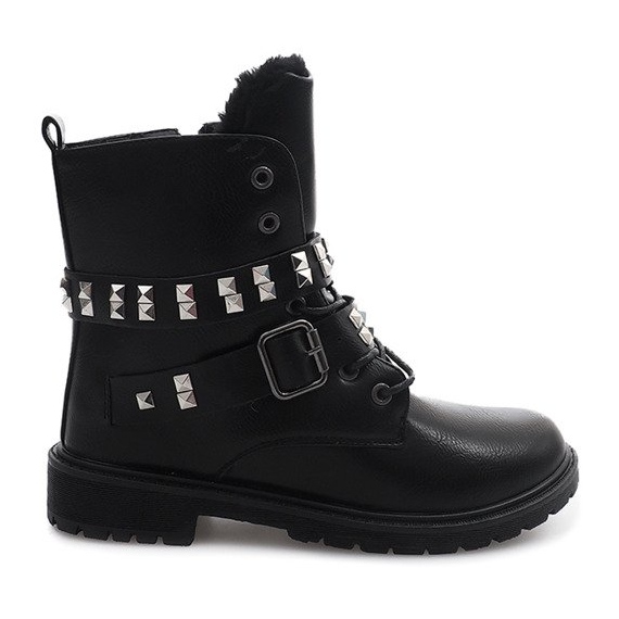 Botas extravagantes cálidas TL0133-1 Negro