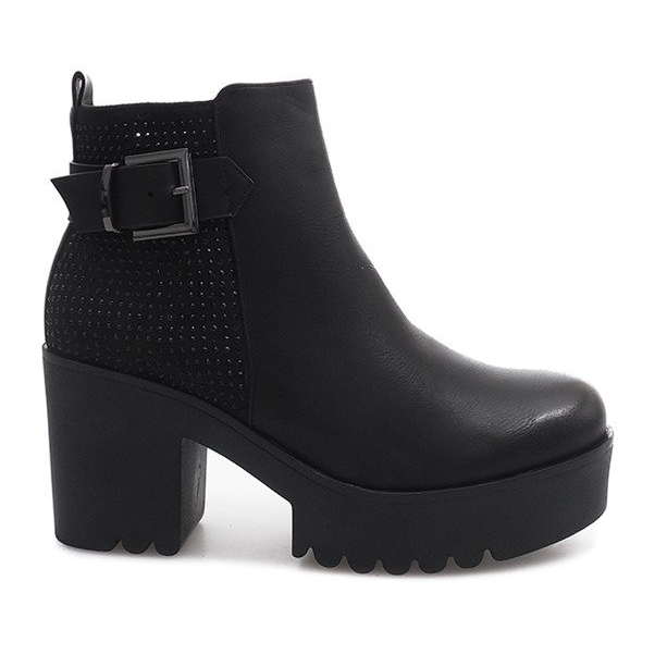 Botas calientes en un poste J2009 Negro Botas calientes en un poste J2009 Negro