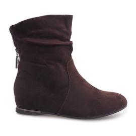 Botas de cuña de ante 619-PA Marrón