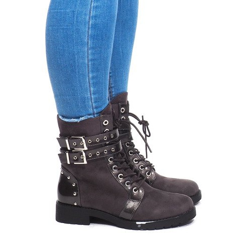 Botines Ante A-52 Gris Botines Ante A-52 Gris