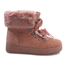 Botas con piel 8898 Rosa