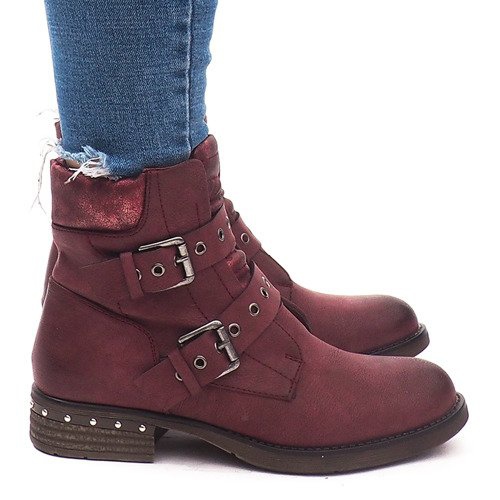 Botas cálidas con hebilla M170 Winny rojo Botas cálidas con hebilla M170 Winny rojo