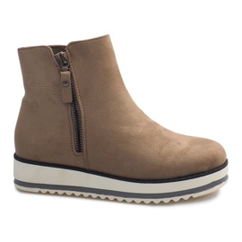 Botines cálidos botas Jodhpur K-103 Stone beige