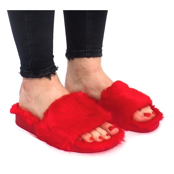 Pantuflas Piel 833 Rojo Pantuflas Piel 833 Rojo