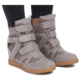 Zapatillas de cuña BZ8386 Gris