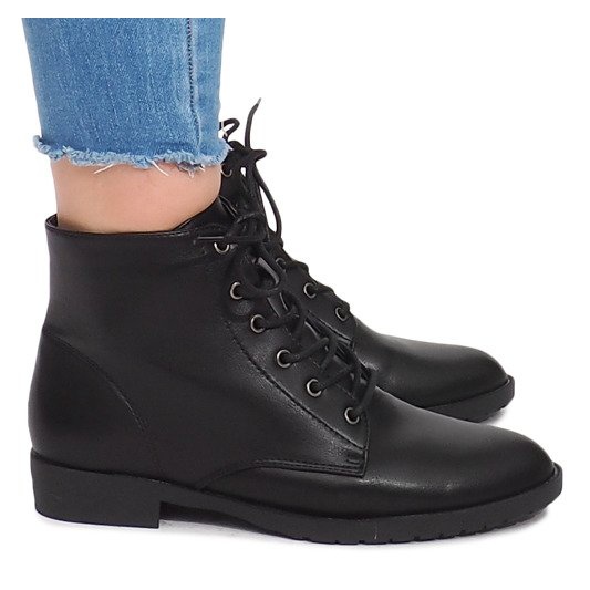 Botas con Cordones H7186 Negro Botas con Cordones H7186 Negro
