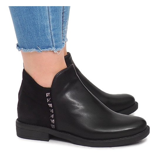 Botas con Cremallera WW070A Negra negro