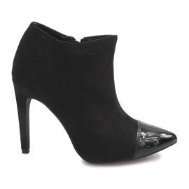 Botas De Tacón Alto Ante 1131-5 Negro