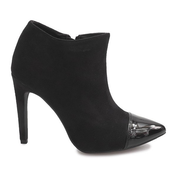 Botas De Tacón Alto Ante 1131-5 Negro Botas De Tacón Alto Ante 1131-5 Negro