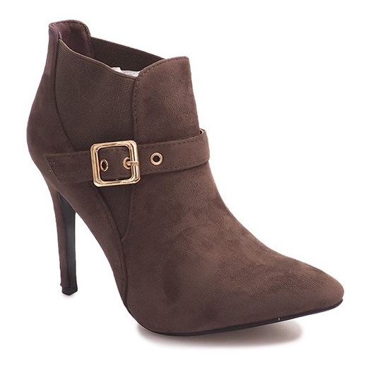 Botas De Tacón Alto Ante PK097 Caqui multicolor verde Botas De Tacón Alto Ante PK097 Caqui multicolor verde