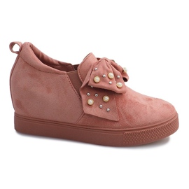 Deportivas cuña rosa 6186 rosado
