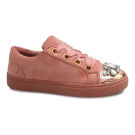Deportivas ricamente decoradas 6192 Rosa rosado