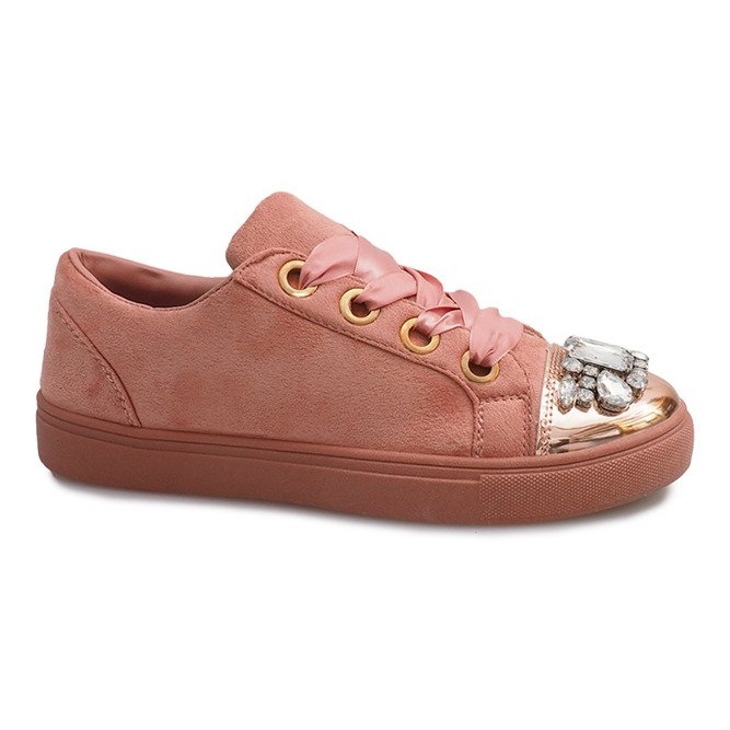 Deportivas ricamente decoradas 6192 Rosa rosado