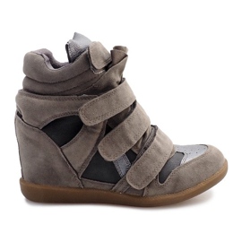 Zapatillas de cuña R9686 Gris