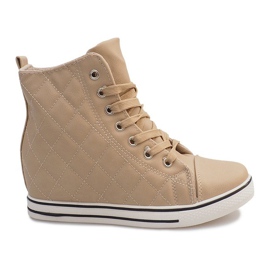 Deportivas Acolchadas Z043 Beige