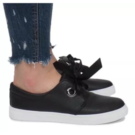 Zapatillas Negras con Lazos Lou negro