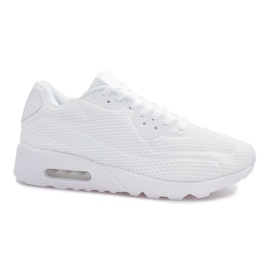 Zapatos deportivos de malla blanca blanco Zapatos deportivos de malla blanca blanco
