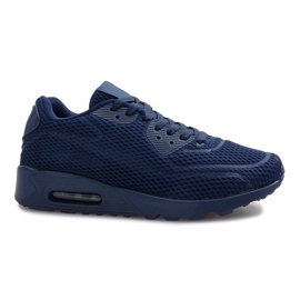 Zapatos deportivos de malla azul marino