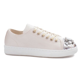 Zapatillas rosas decoradas con diamantes rosado