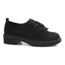 Zapatos de ante negros de Gaia