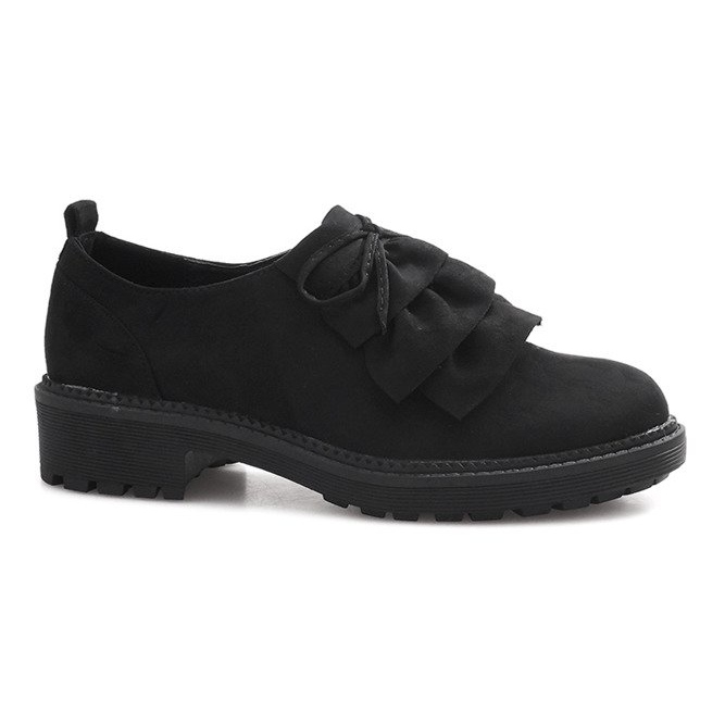 Zapatos de ante negros de Gaia