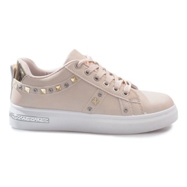 Zapatillas beige con tachuelas Lucette