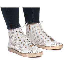 Zapatillas Maud caladas blancas blanco