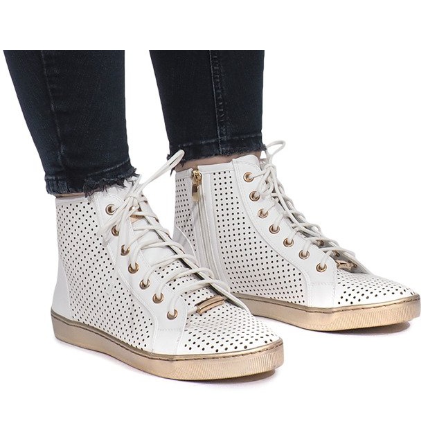 Zapatillas Maud caladas blancas blanco