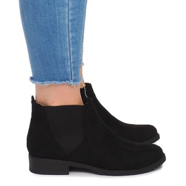 Botas de Ante Con Elástico C-5 Negro Botas de Ante Con Elástico C-5 Negro