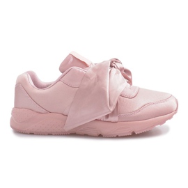 Zapatillas deportivas con lazos Laure rosa