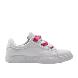 Zapatillas blancas con lazos Sabine blanco