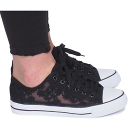 Zapatillas Black Impress caladas negro