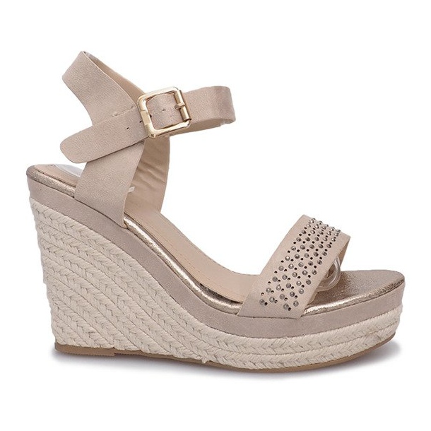 Sandalias de cuña beige Move On