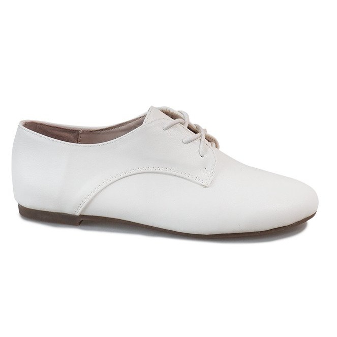 Zapatos de Jazz con Cordones para Mujer HH-25 Blanco